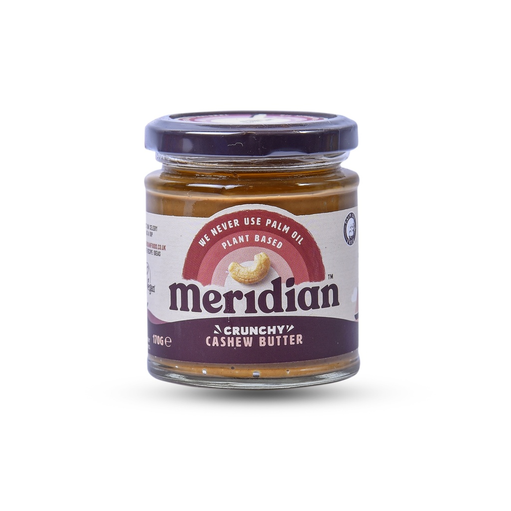 MERIDIAN CRUNCHY CASHEW BUTTER 170G