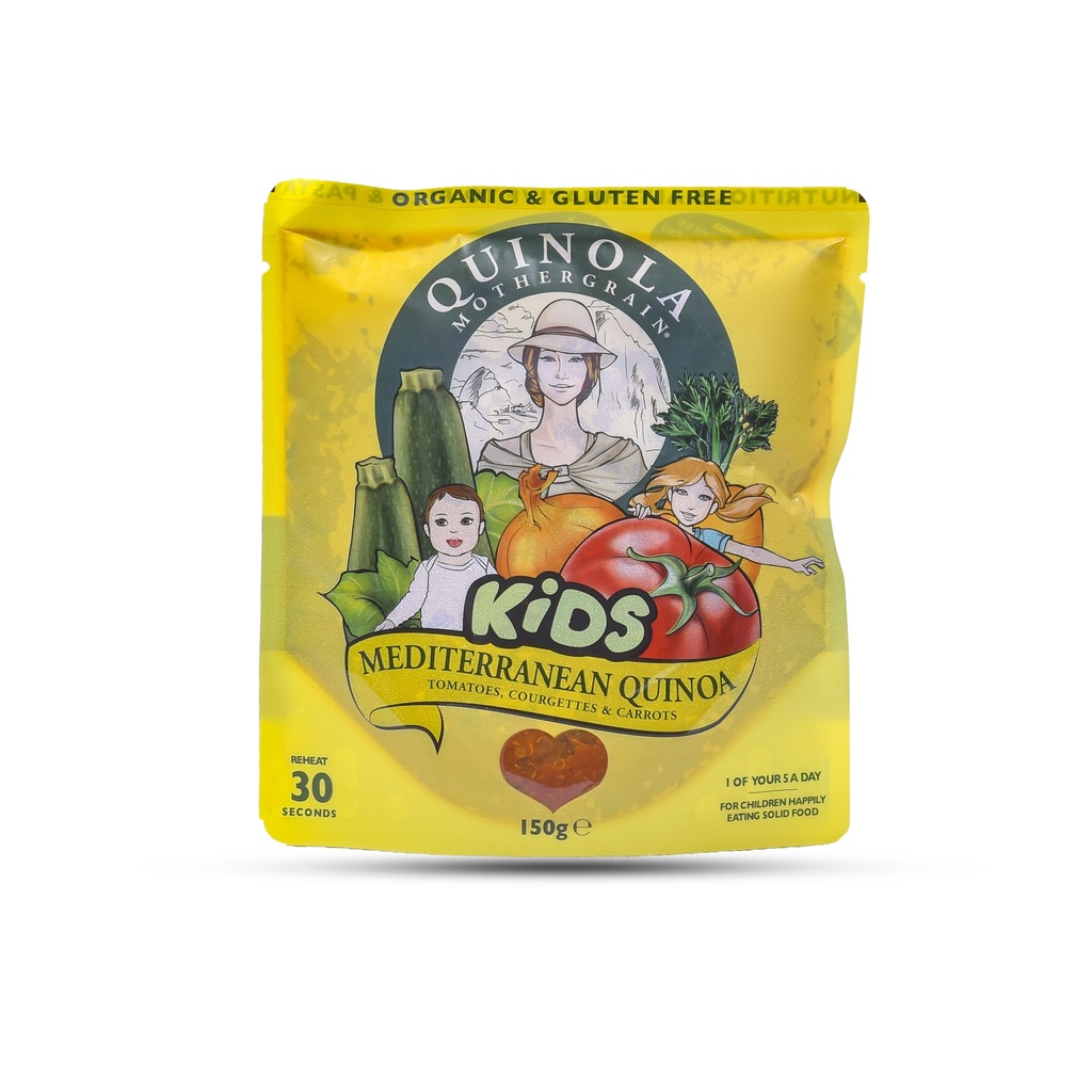 QUINOLA MOTHER GRAIN KIDS ORGANIC & GLUTEN FREE MEDITERRANEAN QUINOA 150G