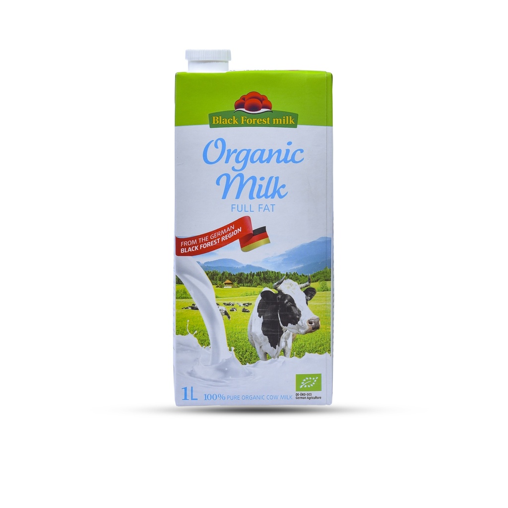 BLACK FOREST ORGANIC COW MILK FULL FAT 3.5% 1L