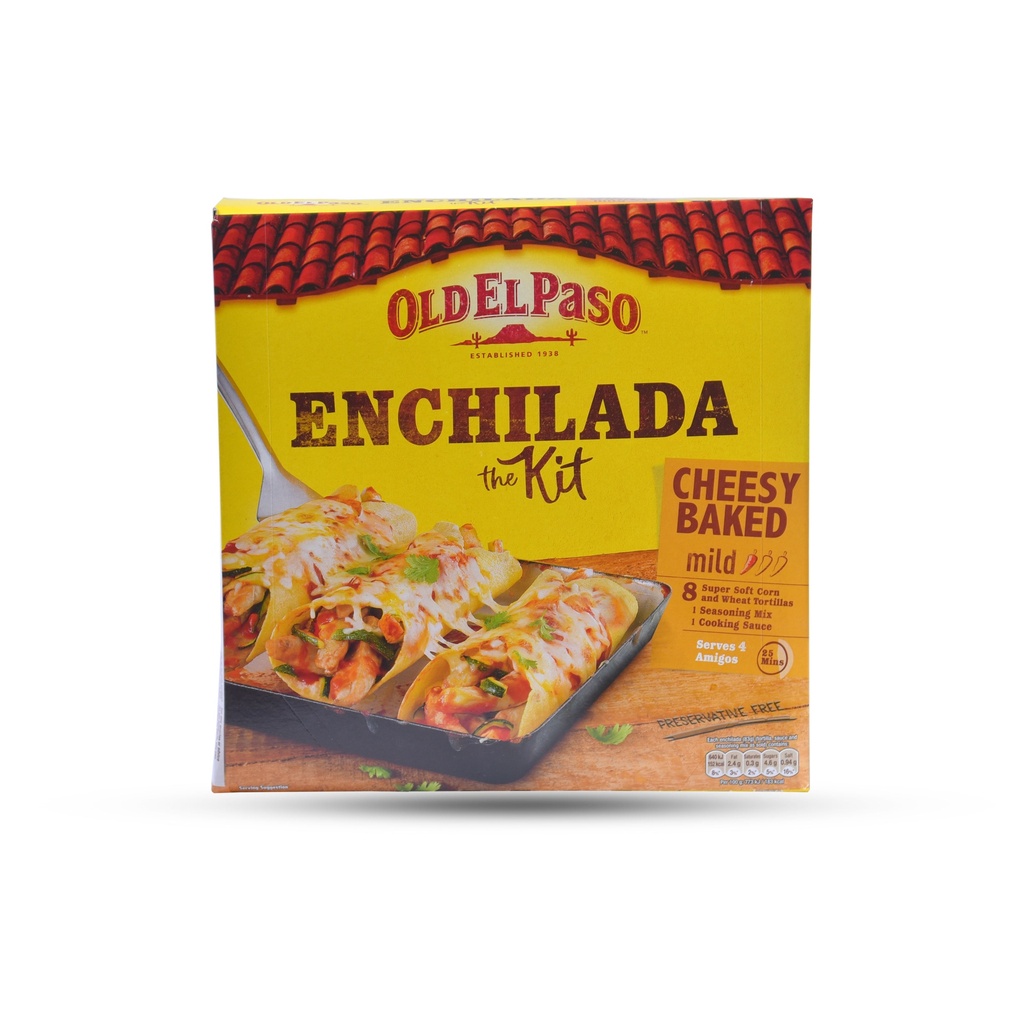 OLD EL PASO ENCHILADA CHEESY BAKED DINNER KIT 663G