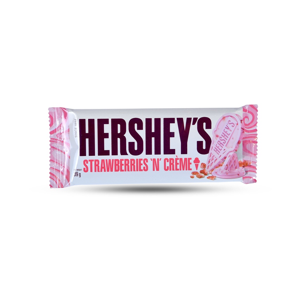 HERSHEY'S STRAWBERRIES N CREME BAR 39G