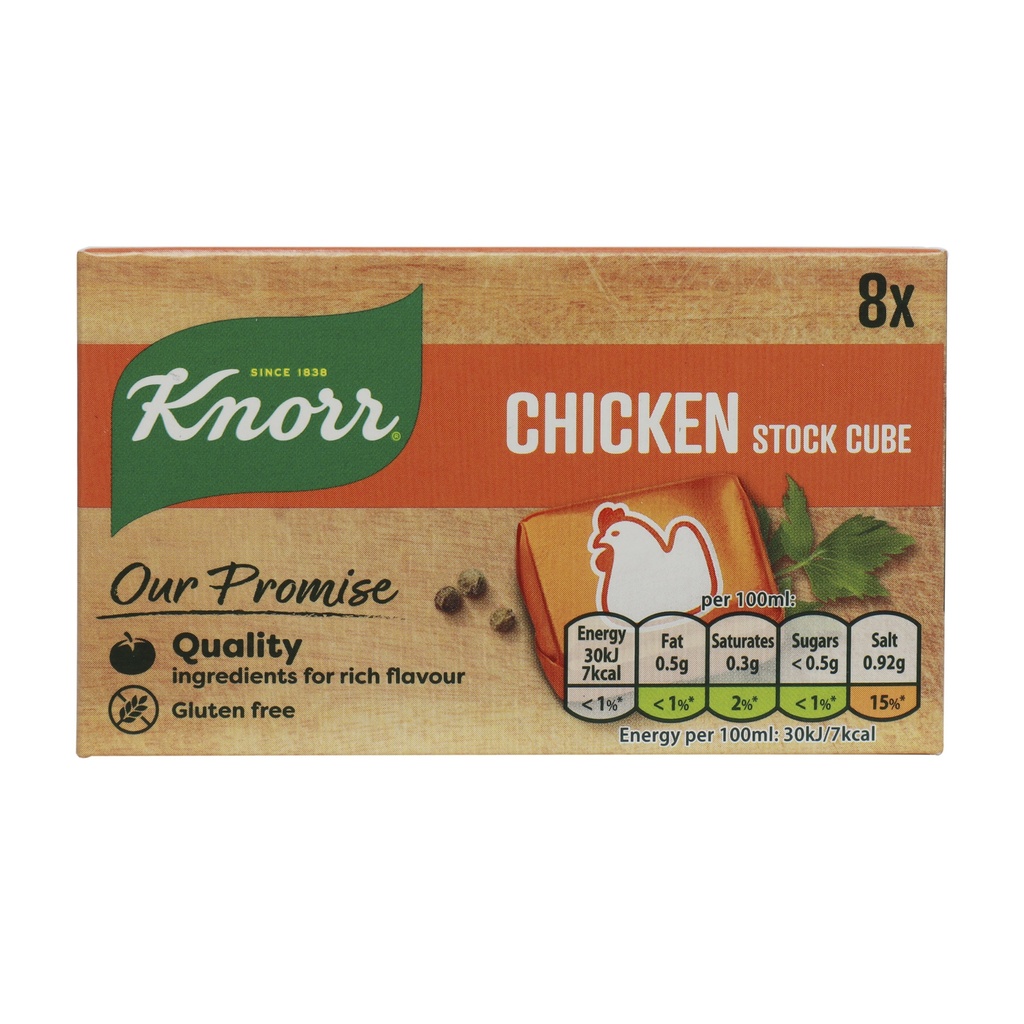 KNORR 8 CHICKEN STOCK CUBE 80G