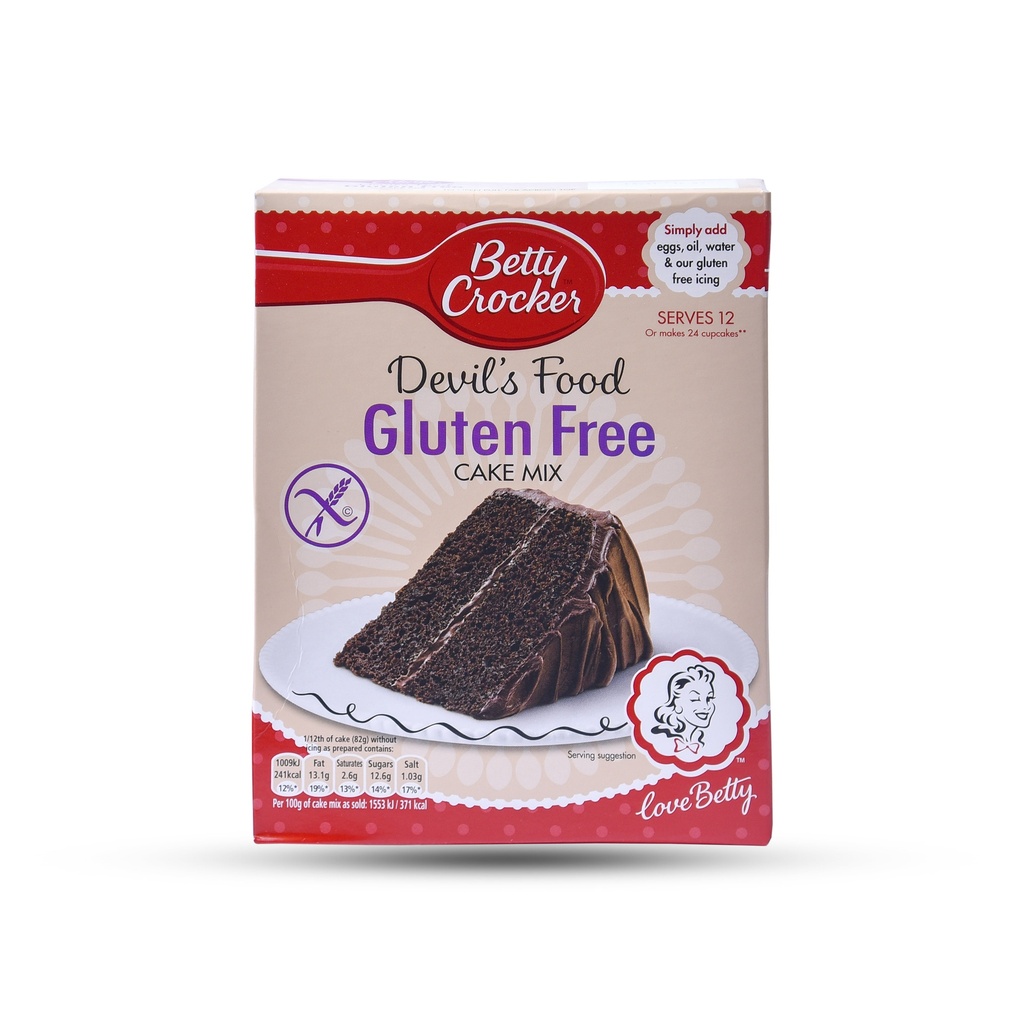 BETTY CROCKER GLUTEN FREE DEVIL'S FOOD CAKE MIX 425G