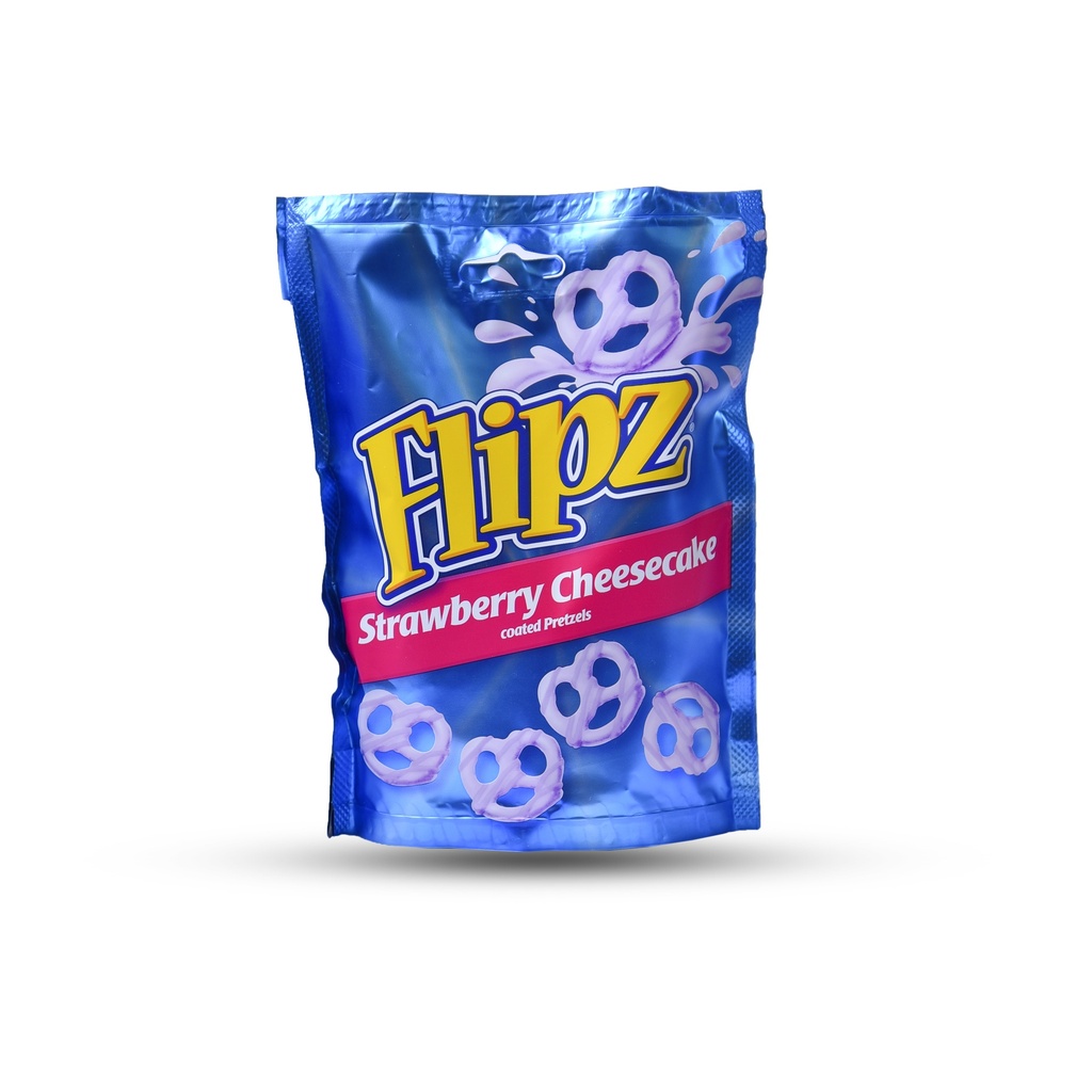 FLIPZ STRAWBERRY CHEESECAKE COATED PRETZELS 90G