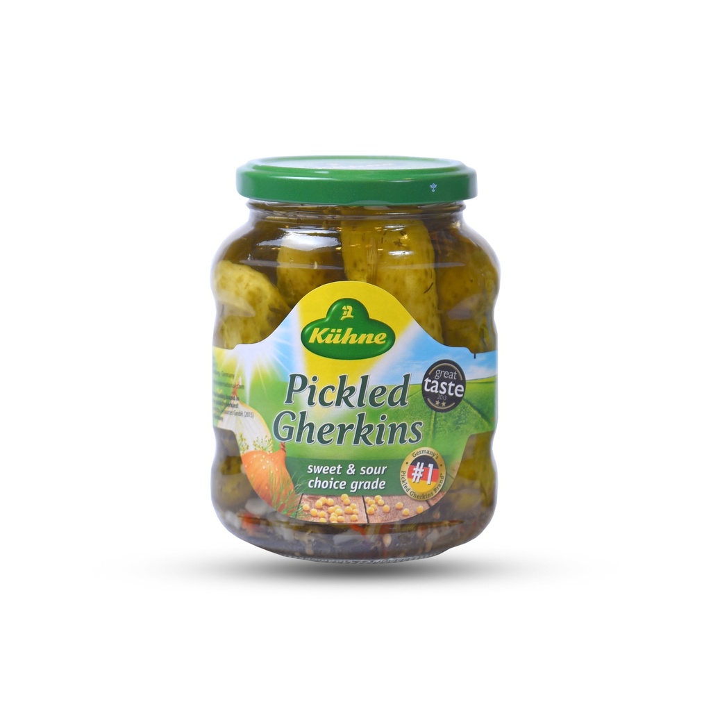 KUHNE PICKLED GHERKINS 370ML