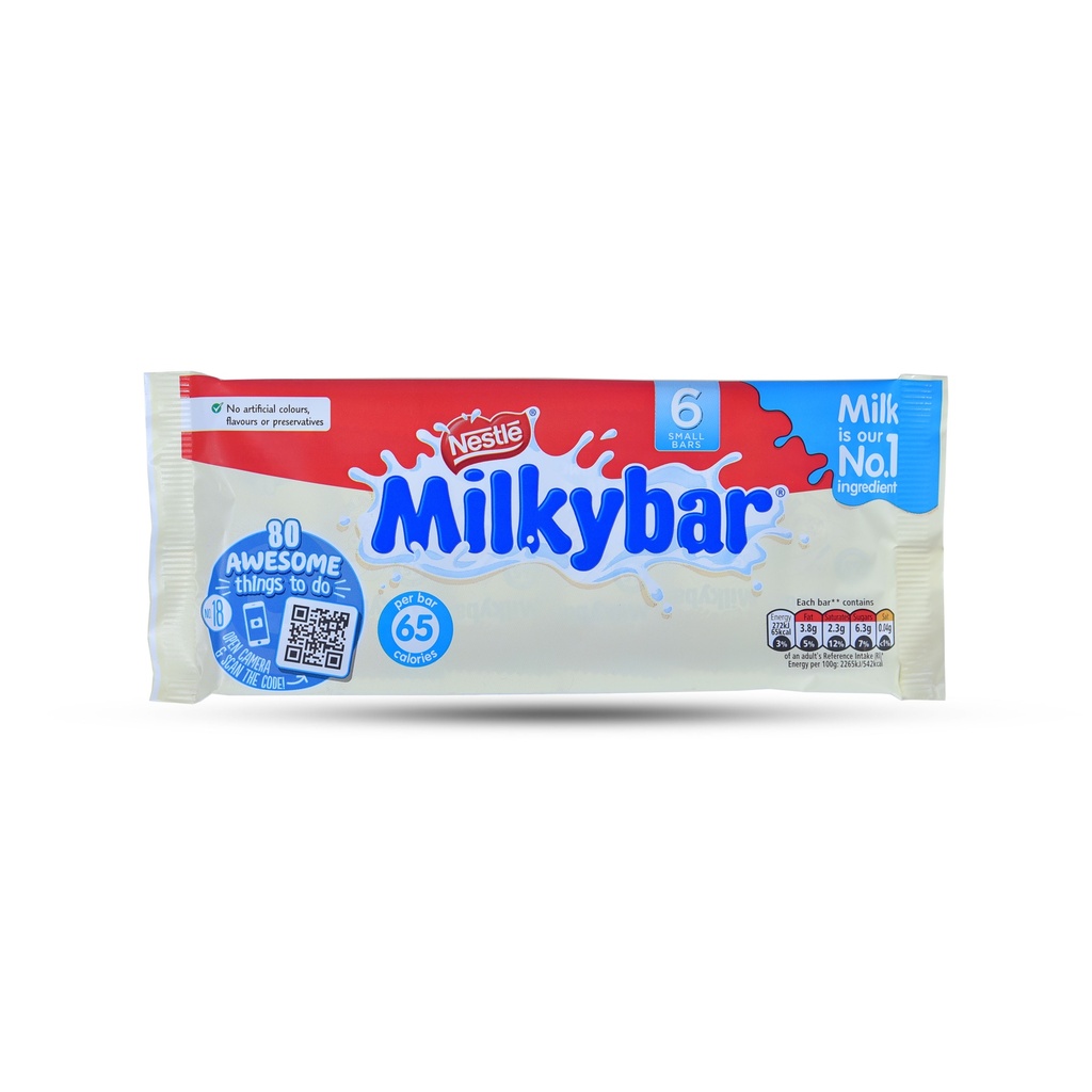 NESTLE MILKYBAR 6 SMALL BARS 72G