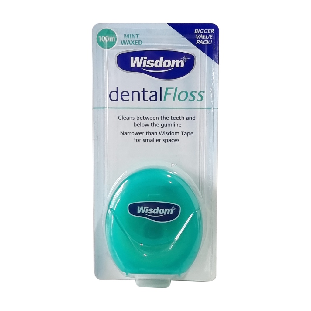 WISDOM DENTAL FLOSS 100MTR