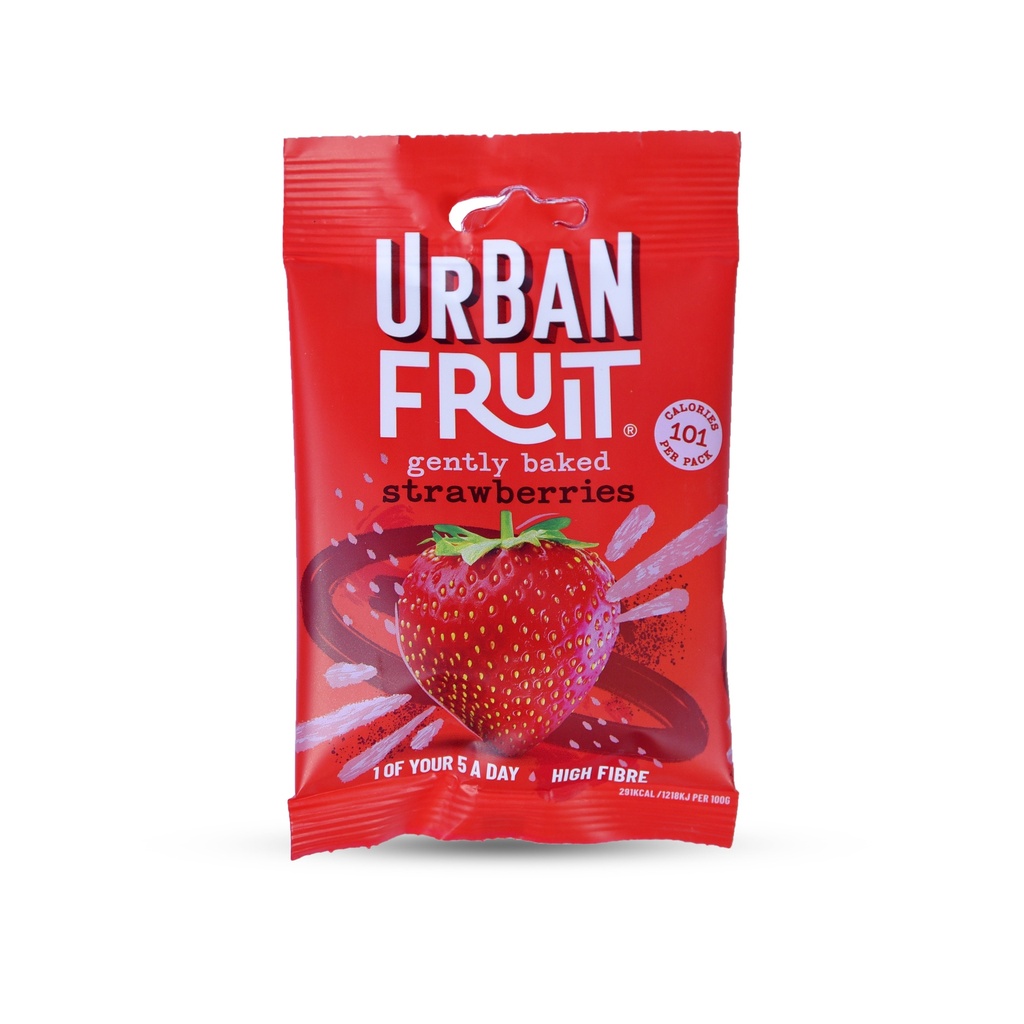 URBAN FRUIT GENTLY BAKED STRAWBERRIES 35G