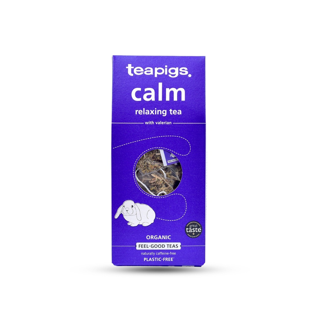 TEAPIGS ORGANIC CALM RELAXING TEA WITH VALERIAN 15 TEMPLES