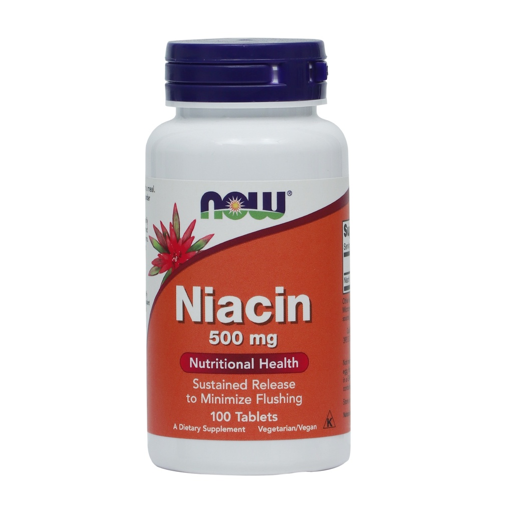 NOW NUTRITIONAL HEALTH NIACIN 500 MG 100 TABLETS