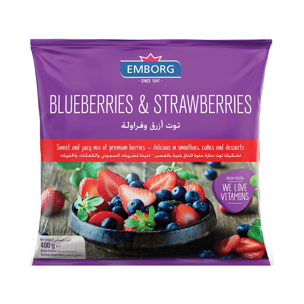 EMBORG BLUEBERIES & STRAWBERRIES 400G