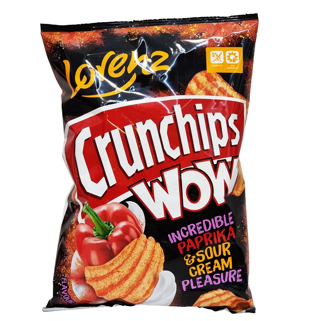 LORENZ CRUNCHIPS WOW PAPRIKA & SOUR CREAM 80G