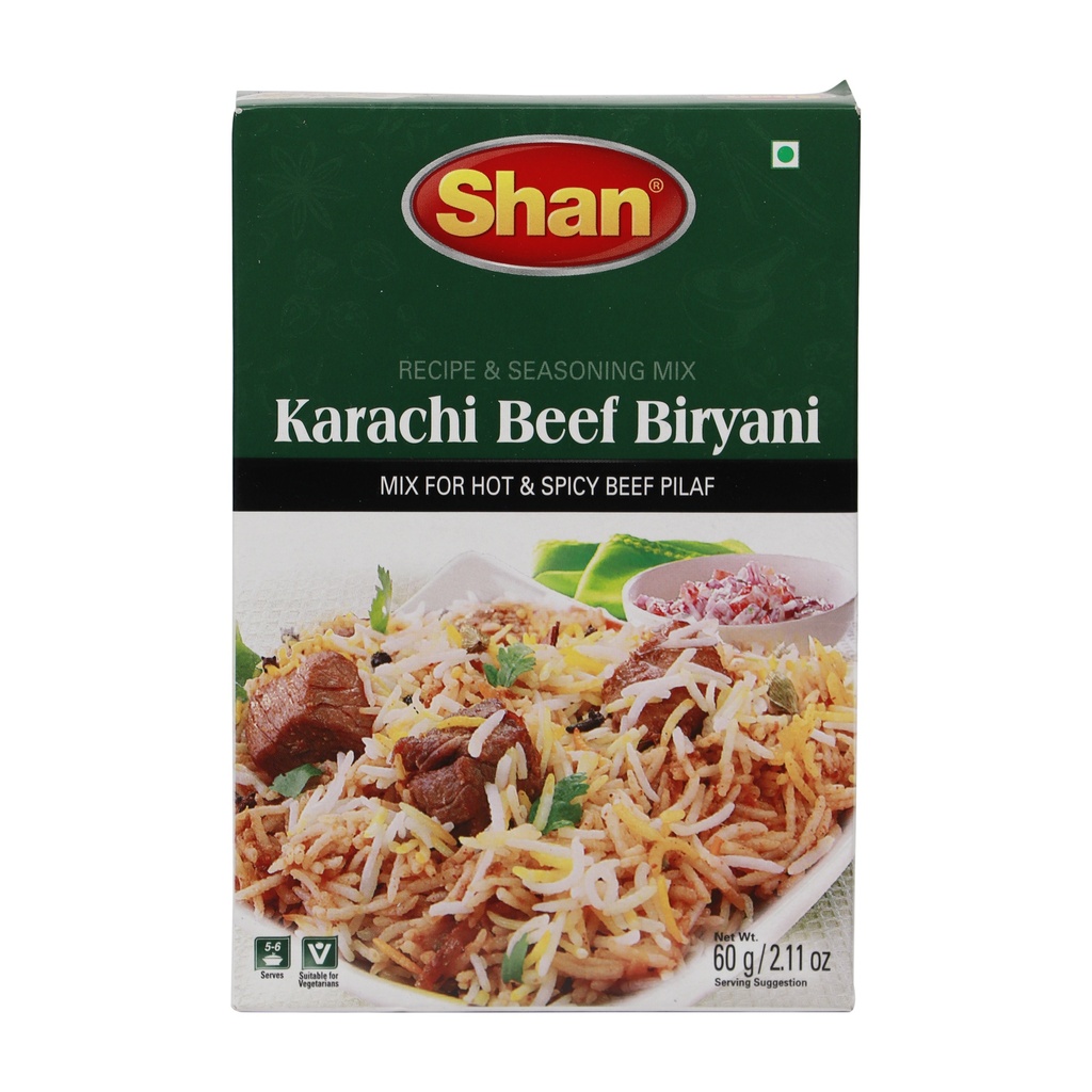 SHAN KARACHI BEEF BIRIYANI MIX 60G