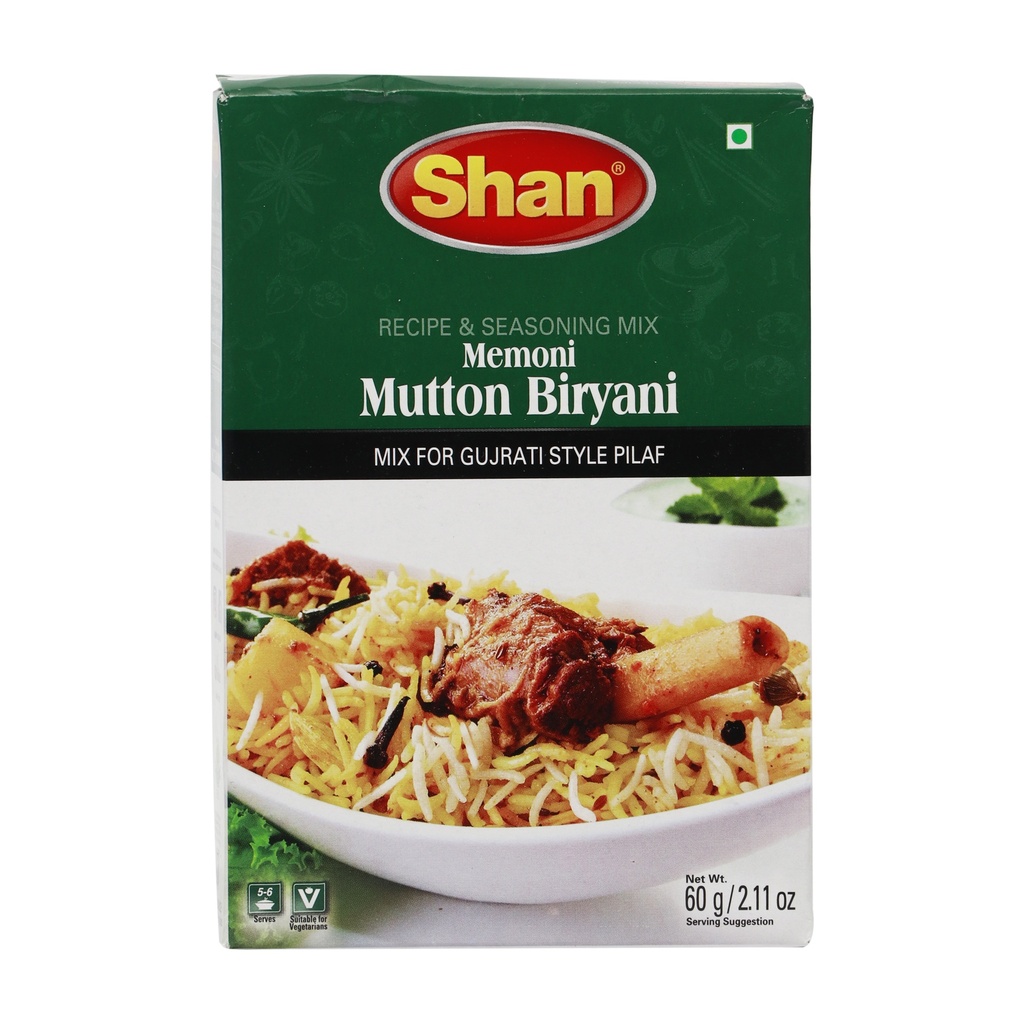 SHAN MEMONI MUTTON BIRIYANI MIX 60G