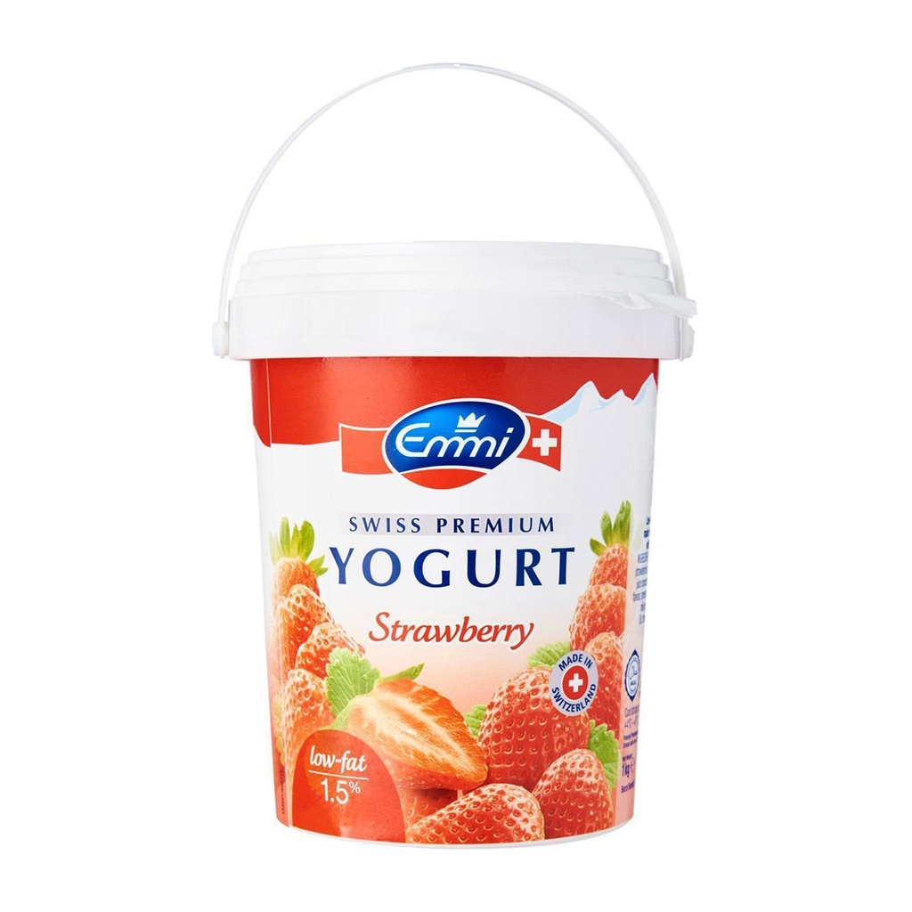 EMMI SWISS PREMIUM YOGURT STRAWBERRY 1KG