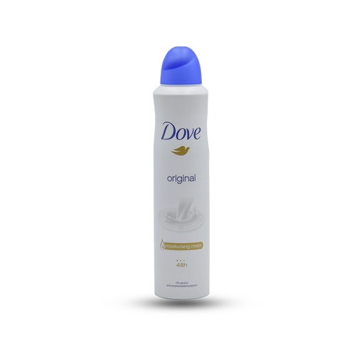 DOVE BODY SPRAY DEODARANT ORIGINAL 0% ALCOHOL 250ML