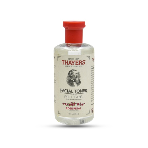 THAYERS ROSE PETAL WITCH HAZEL TONER - ALCOHOL FREE & ORGANIC ALOE VERA 355ML