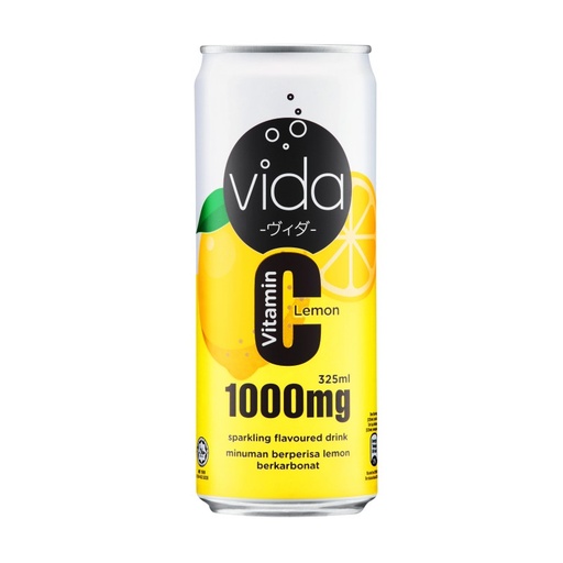 VIDA C 1000MG LEMON SPARKLING DRINK 325ML