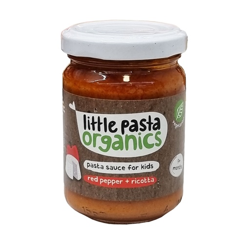 LITTLE PASTA ORGANICS RED PEPPER & RICOTTA PASTA SAUCE 9+ MONTHS 130G