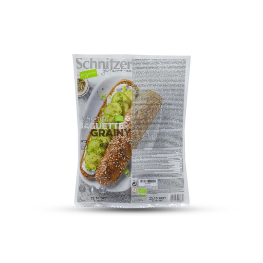 SCHNITZER GLUTEN FREE ORGANIC BAGUETTE GRAINY 320G