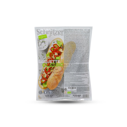 SCHNITZER GLUTEN FREE ORGANIC BAGUETTE CLASSIC 360G