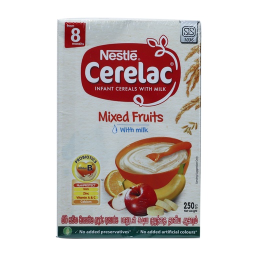 NESTLE CERELAC MIXED FRUITS WITH MILK 8 MONTHS+ 250G