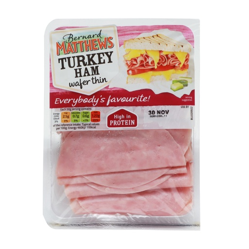 BERNARD MATTHEWS TURKEY HAM WAFER THIN 100G