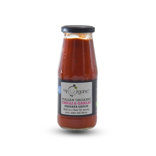 MR ORGANIC CHILLI & GARLIC PASSATA SAUCE 400G