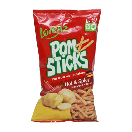 LORENZ POMSTICKS HOT & SPICY 100G