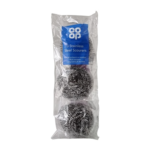 CO-OP 3 STAINLESS STEEL SCOURERS