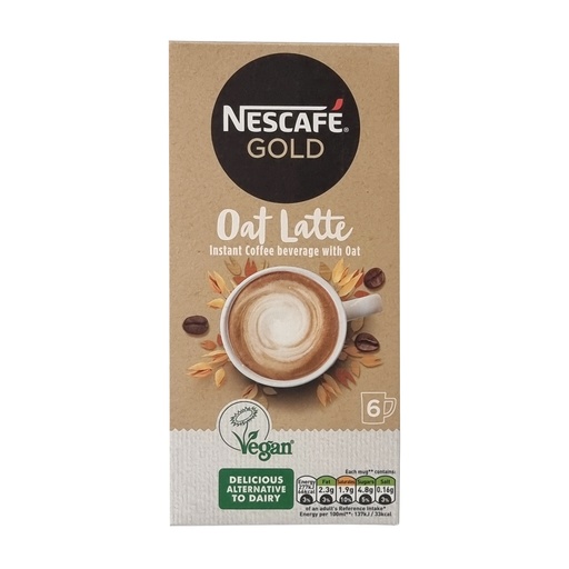 NESCAFE GOLD OAT LATTE 5 SACHETS 16G