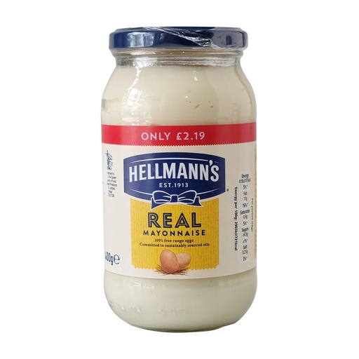 HELLMANN'S REAL MAYONNAISE 400G