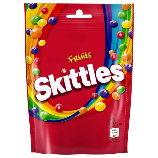 SKITTLES FRUITS POUCH 136G