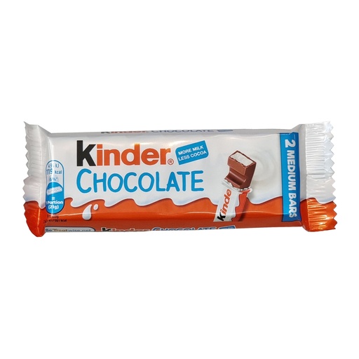 KINDER CHOCOLATE T2 SNACK BAR 42G