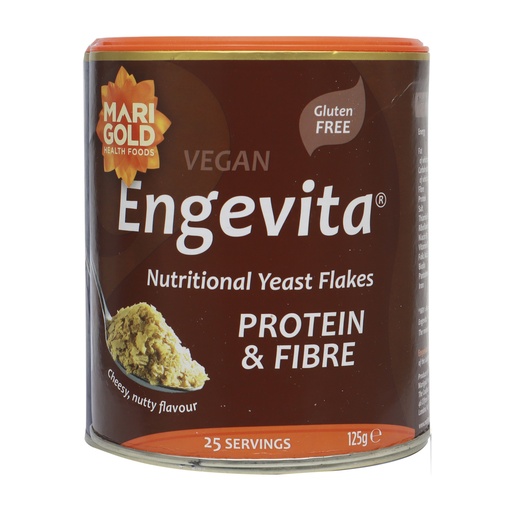 MARIGOLD VEGAN ENGEVITA YEAST FLAKES PROTEIN & FIBRE 125G