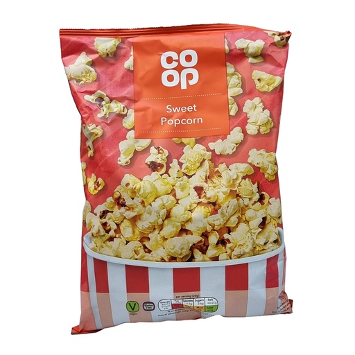 CO-OP SWEET POPCORN 100G