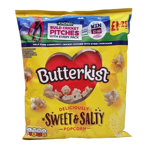 BUTTERKIST SWEET & SALTED POPCORN 70G