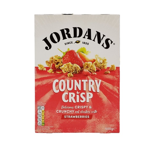 JORDANS COUNTRY CRISP WITH SUN-RIPE STRAWBERRIES 500G