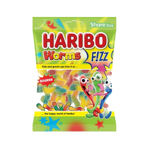 HARIBO FIZZ WORMS 70G