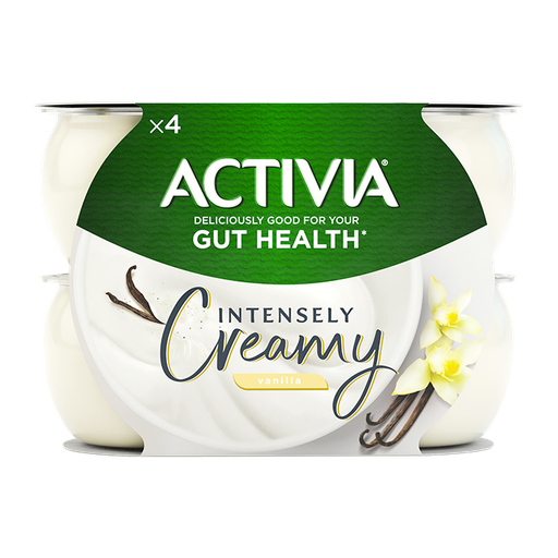 ACTIVIA INTENSLY CREAMY VANILLA YOGURT 4'S X 110G