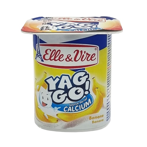 ELLE & VIRE YAGGO BANANA YOGHURT 125G