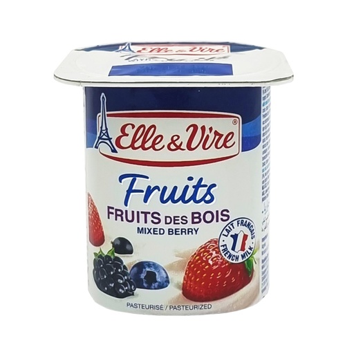 ELLE & VIRE MIXED BERRY YOGHURT 125G