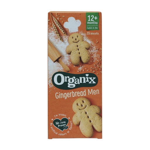 ORGANIX ORGANIC GINGERBREAD MEN BISCUITS 135G