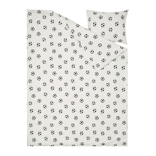 [304.913.27] IKEA SPORTSLIG QUILT COVER PILLOWCASE 150X200CM