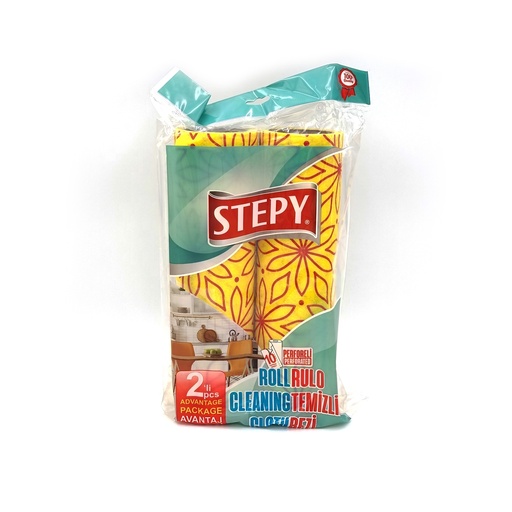 STEPY COLOR CLEANING 2'S CLOTH ROLL PACK