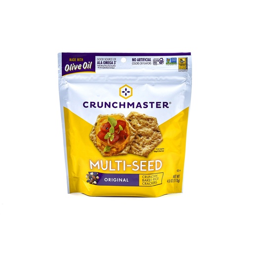 CRUNCHMASTER GUTEN FREE MULTI-SEED CRACKERS ORIGINAL 113G