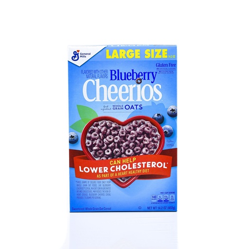 GENERAL MILLS BLUEBERRY CHEERIOS WHOLE GRAIN OATS 402G