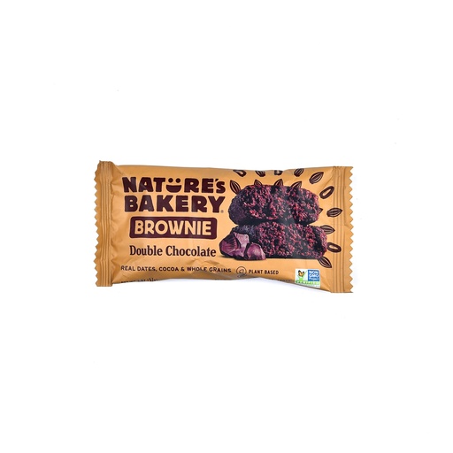 NATURE'S BAKERY BROWNIE DOUBLE CHOCOLATE DATE BAR 57G