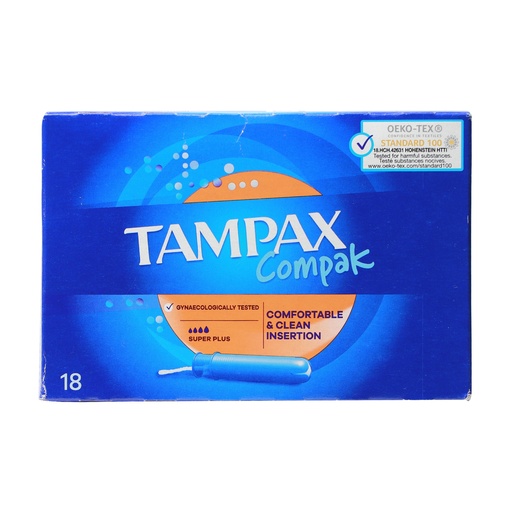 TAMPAX COMPAK PEARL SUPER TAMPONS 8'S