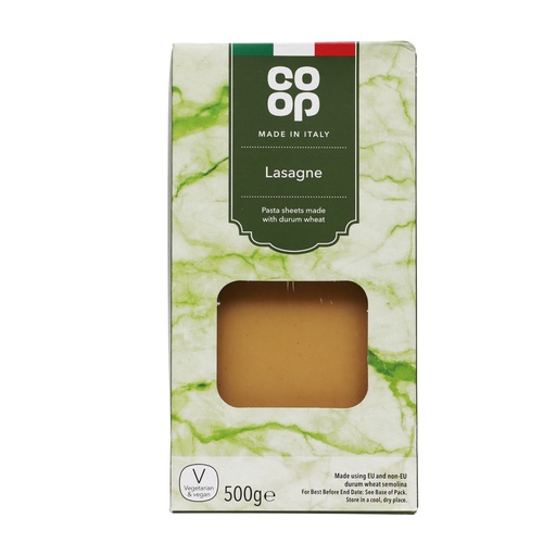 CO-OP LASAGNE 500G